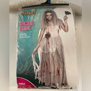 Girls Zombie Bride Halloween Costume